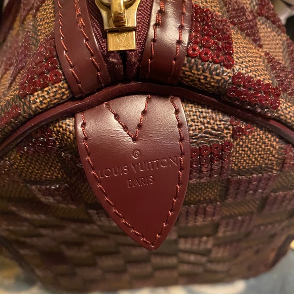 Louis Vuitton Speedy 30 Damier Paillettes Rouge - Picture 12 of 12